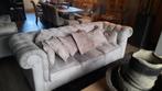 Prachtige chesterfield bank en heerlijke fateuil, Huis en Inrichting, Ophalen, 75 tot 100 cm