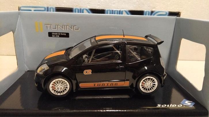 Citroen C2 Tuned black Solido metal 1:18 KRD, Hobby en Vrije tijd, Modelauto's | 1:18, Zo goed als nieuw, Auto, Solido, Ophalen of Verzenden