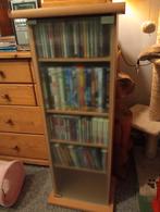 cd/dvd kastje met glazen deur, Ophalen of Verzenden, Zo goed als nieuw, Hout, Cd's of Dvd's