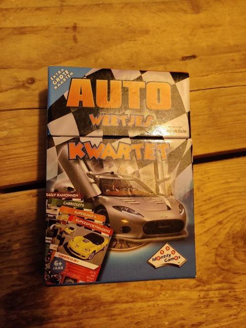 Auto weetjes kwartet, Hobby en Vrije tijd, Gezelschapsspellen | Kaartspellen, Zo goed als nieuw, Ophalen