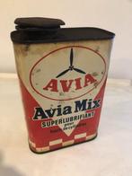 Oude Avia Olie blik 1 liter met propeller erop, Ophalen of Verzenden, Gebruikt, Verpakking