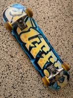 Enuff Grafitti skateboard 7,50 inch (19 cm) blauw geel, Sport en Fitness, Ophalen of Verzenden, Gebruikt, Skateboard
