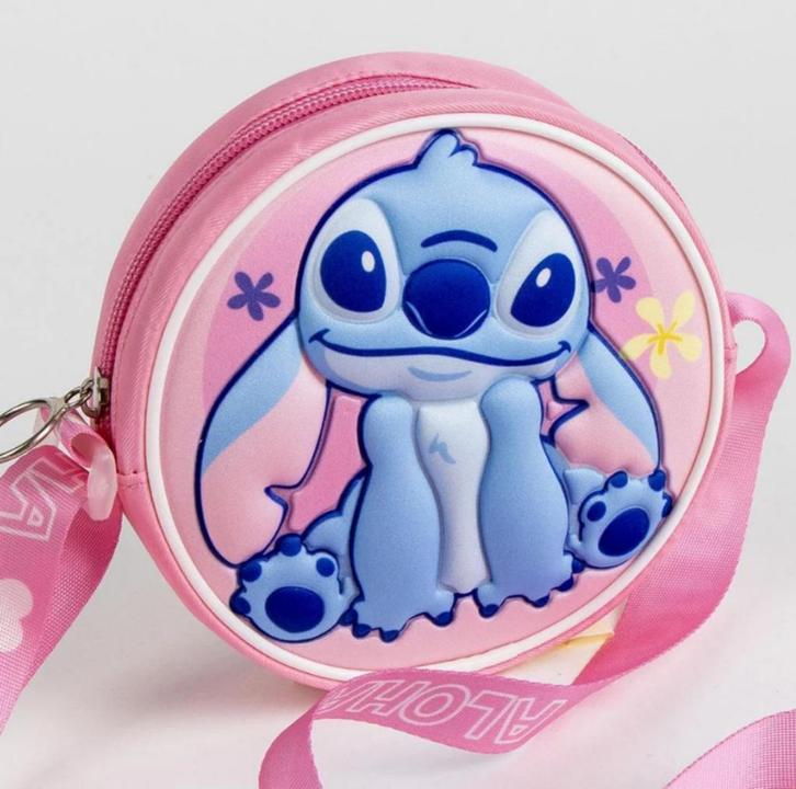 Stitch 3D Schoudertas Roze - Disney, Sieraden, Tassen en Uiterlijk, Tassen | Schoudertassen, Nieuw, Overige merken, Roze, Ophalen of Verzenden