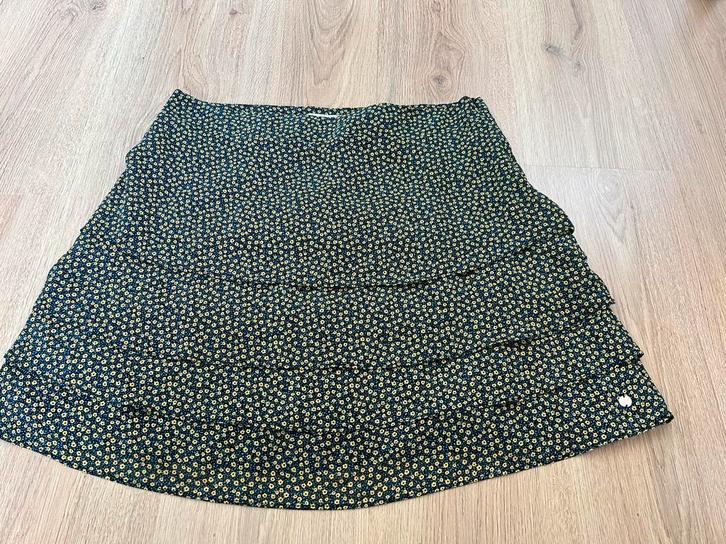 Steps 42 rokje blauw geel zwart bloemen laagjes kort, Kleding | Dames, Rokken, Zo goed als nieuw, Maat 42/44 (L), Geel, Boven de knie