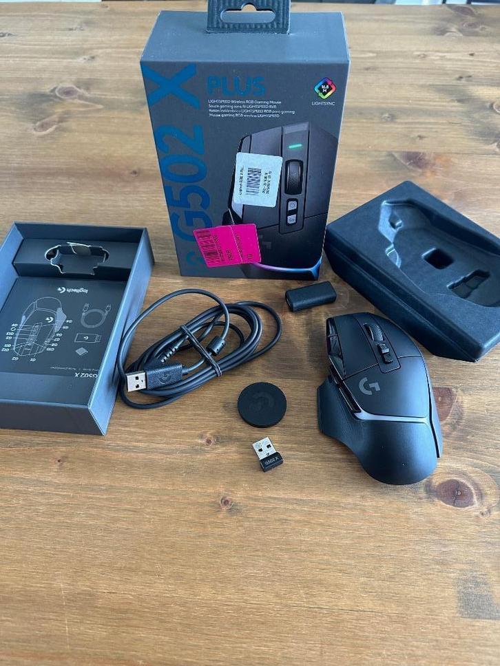 Logitech G502 X Plus Lightspeed Wireless Gaming Mouse - New, Computers en Software, Muizen, Nieuw, Muis, Rechtshandig, Draadloos