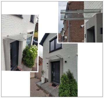 Deurluifel luifel, overkapping gehard/gelaagd glas/rvs NIEUW beschikbaar voor biedingen