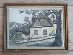Schilderij op zijde 24x19 cm, Antiek en Kunst, Ophalen of Verzenden
