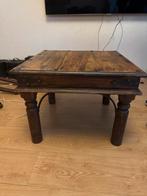 Bijzet tafel hout met ijzer, Ophalen