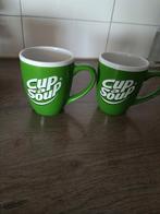 Set van twee Cup a Soup mokken, Ophalen of Verzenden, Nieuw, Overige stijlen, Kop(pen) en/of Schotel(s)