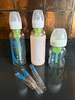 Dr. Brown's babyflessen + borstels - Zo goed als nieuw, Ophalen of Verzenden, Nieuw, Overige typen