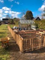 kastanje houten Franse schapenhek met looppoortjes op maat, Ophalen, Met poort, Nieuw, Tuinhek