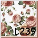 OPRUIMING servetten decoupage – rozen L239, Verzenden, Nieuw, Materiaal