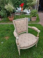 Leuk oud brocante stoeltje met bloemetjes stof, Ophalen