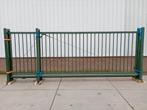 Gebruikte Vrijdragende Schuifpoort Groen 400x200, Ophalen, Met poort, Gebruikt, Spijlenhekwerk