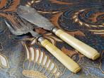 Mooi origineel antiek silverplate viscouvert uit Engeland.