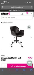 Nieuw Zuiver Bureaustoel Nikki - All Black, Ophalen of Verzenden, Nieuw, Zwart, Bureaustoel