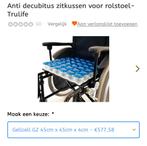 Anti decubitus zitkussen voor rolstoel- Trulife, Ophalen of Verzenden, Nieuw