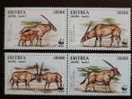 Eritrea 1996 WWF Gemsbok, Postzegels en Munten, Postzegels | Afrika, Ophalen of Verzenden, Overige landen, Postfris