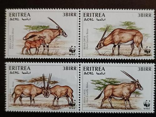 Eritrea 1996 WWF Gemsbok, Postzegels en Munten, Postzegels | Afrika, Postfris, Overige landen, Ophalen of Verzenden