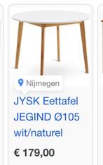 Ronde (keuken)tafel JYSK, Huis en Inrichting, Tafels | Eettafels, Ophalen, Rond, Zo goed als nieuw, Modern