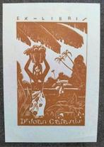 Exlibris Joan Catasús (Frank Alpresa del Rio) (palmboom), Ophalen of Verzenden