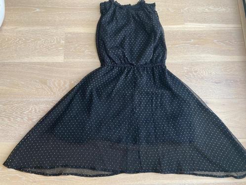 Zwarte jurk met stippen van Royal Rebels mt. 152/158, Kinderen en Baby's, Kinderkleding | Maat 152, Nieuw, Meisje, Jurk of Rok