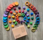 Nieuwe grote 60 delige Grapat regenboog loose parts, Kinderen en Baby's, Speelgoed | Houten speelgoed, Nieuw, Ophalen of Verzenden