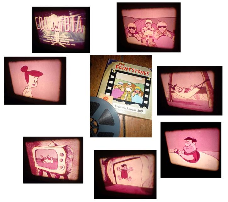 8mm film Flintstones Indianrockopolis - rood - silent 60mtr, Audio, Tv en Foto, Filmrollen, 8mm film, Ophalen of Verzenden