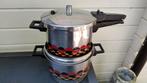 Fissler Pannenset en losse steelpan met deksel, Huis en Inrichting, Keuken | Potten en Pannen, Ophalen of Verzenden, Gebruikt