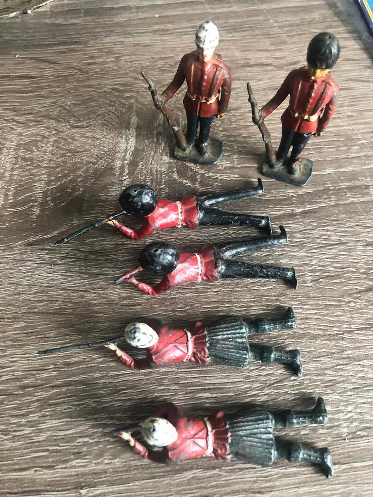 Britain soldaatjes. 6 stuks., Verzamelen, Speelgoed, Ophalen of Verzenden, Gebruikt