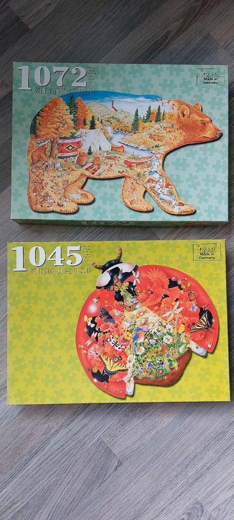 Diverse legpuzzels 1000 st BV silhouette ( vorm) puzzels., Hobby en Vrije tijd, Denksport en Puzzels, Zo goed als nieuw, 500 t/m 1500 stukjes