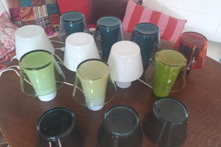 9 ikea mushroom lampen type gavik, lees de beschrijving, Huis en Inrichting, Lampen | Tafellampen, Zo goed als nieuw, Minder dan 50 cm