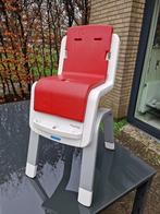 Nuna Zaaz kinderstoel wit/rood/zilver, Kinderen en Baby's, Kinderstoelen, Gebruikt, Meegroeistoel, Gordel(s), Ophalen