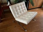 Vintage Barcelona stoel - design klassieker, Huis en Inrichting, Stoelen, Ophalen, Gebruikt, Wit, Design