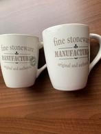 Twee Fine Stoneware Koffiemokken, Huis en Inrichting, Ophalen of Verzenden, Zo goed als nieuw, Overige stijlen, Kop(pen) en/of Schotel(s)