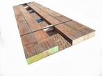 4 Azobé hardhouten balken 8.0x18.0 cm 3.00 m lang - nr: HB59