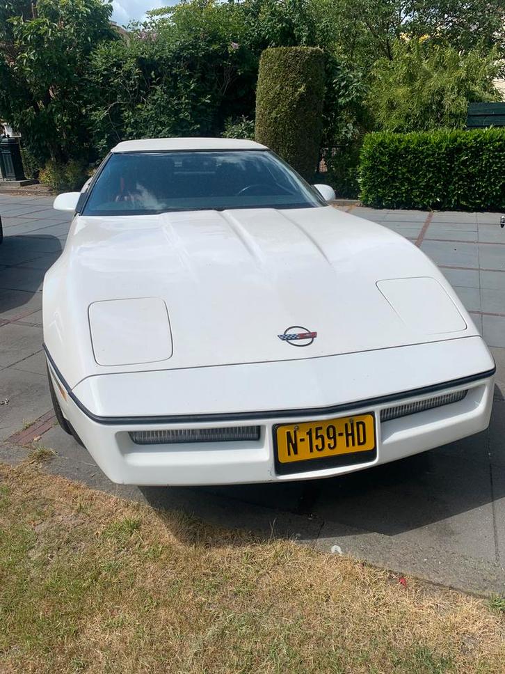 UNIEKE Chevrolet Corvette 1987 Wit. Slechts. 18000 km., Auto's, Chevrolet, Particulier, Corvette, ABS, Adaptive Cruise Control