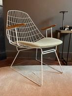 Pastoe FM06 wire fauteuil, Ophalen, Wit, Zo goed als nieuw, Metaal