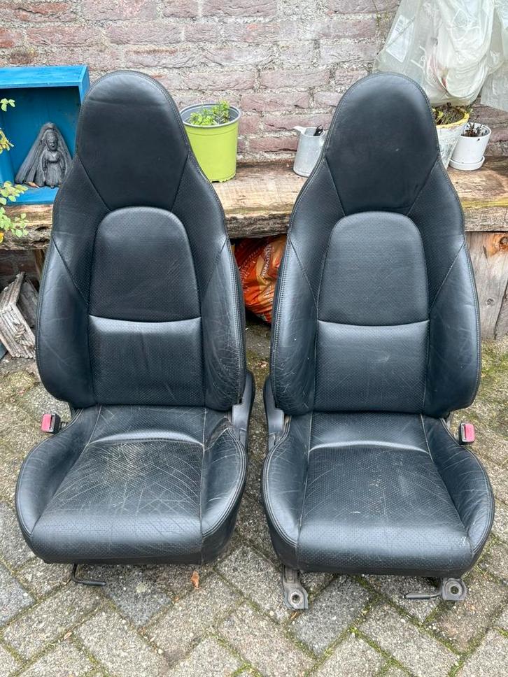 Mazda MX-5 Zwarte Lederen Stoelen, Auto-onderdelen, Interieur en Bekleding, Mazda, Ophalen of Verzenden