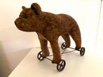 Oude antieke Beer op metalen wielen ws Bing, Antiek en Kunst, Ophalen of Verzenden