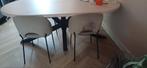 4 stoelen (taupe), Huis en Inrichting, Stoelen, Ophalen of Verzenden, Zo goed als nieuw, Stof, Vier