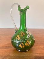 Kan / vaas / waterkan - glas - mondgeblazen, Antiek en Kunst, Ophalen of Verzenden