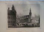 79 / Gouda  St.Janskerk  Staalgravure 1860, Antiek en Kunst, Ophalen of Verzenden