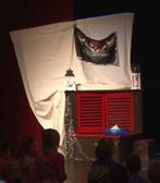 Groot piratenschip met groot zeil en grote palmboom decor, Ophalen, Zo goed als nieuw