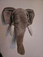 Knuffel dierenkop olifant voor aan muur, Ophalen of Verzenden, Zo goed als nieuw, Wanddecoratie