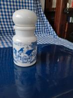 Opal wit apothekers potje blauw wit, voor kruiden? 13,5x6,7, Ophalen of Verzenden, Zo goed als nieuw, Glas, Overige stijlen