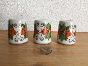 3 retro mini kandelaars funny design germany. Kaarshouders. beschikbaar voor biedingen