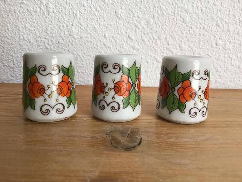 3 retro mini kandelaars funny design germany. Kaarshouders., Huis en Inrichting, Woonaccessoires | Kandelaars en Kaarsen, Zo goed als nieuw