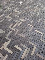 ca. 150m2 mix Antraciet-Crème op pallet. Gebakken waaltjes, Ophalen, Keramiek, Klinkers, Nieuw