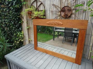 Eiken houten spiegel 102x72 cm  beschikbaar voor biedingen